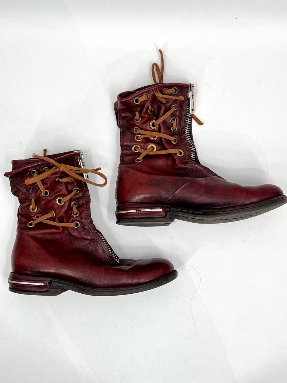À.S 98 leather boots 38